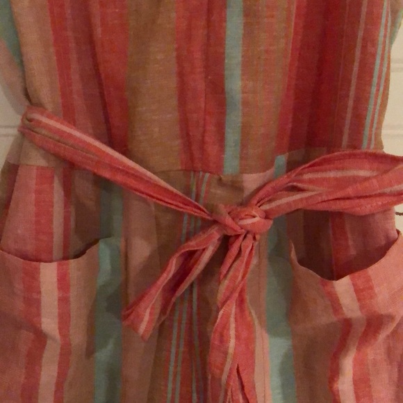 BeachLunchLounge striped linen jumpsuit NWT - Picture 5 of 8